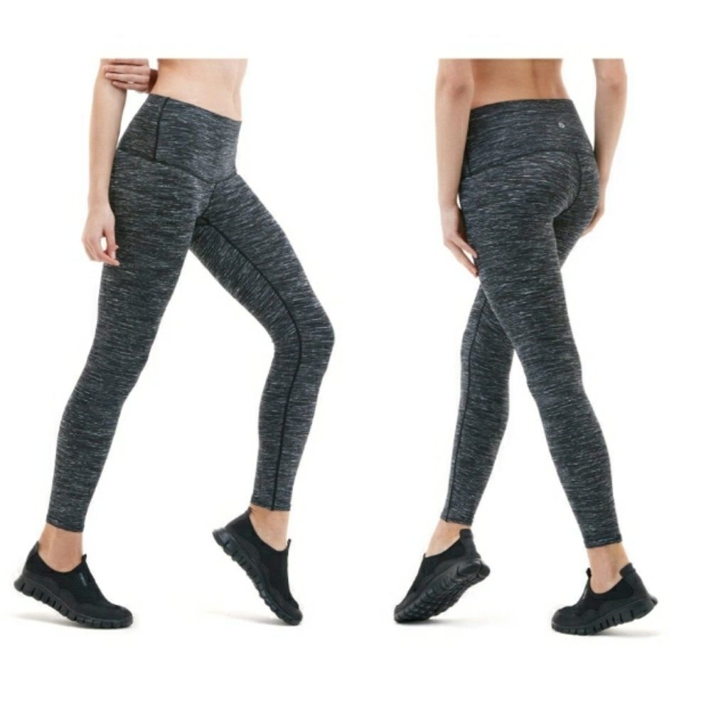 TSLA‎ Tesla High Waist Leggings Black Space Dye S